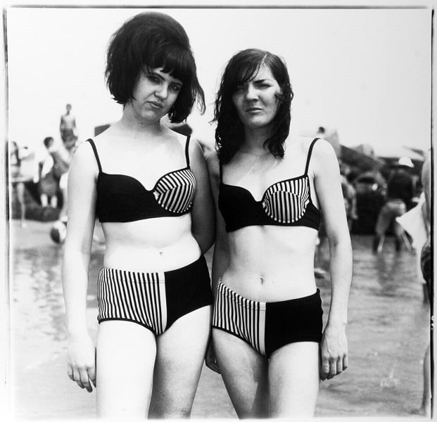 Diane Arbus, Two Girls in Matching Bathing Suits, Coney Island, N.Y. (1967). Image: Courtesy of Museum of Contemporary Photography
