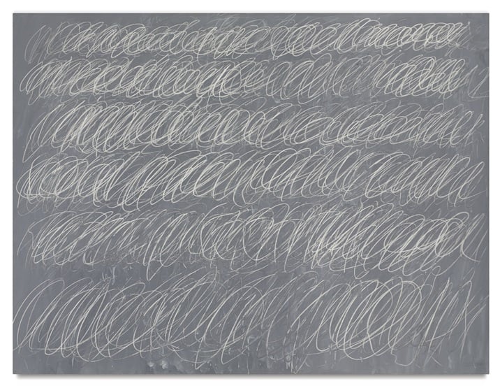 Cy Twombly, Untitled (New York City), (1968). Image: Courtesy Sotheby's.