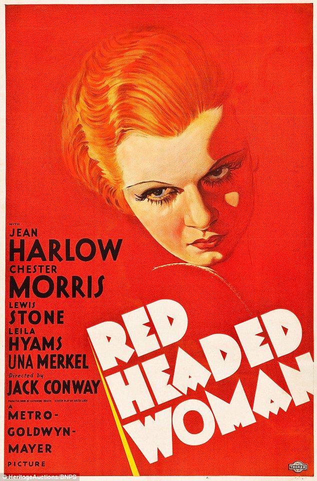 A Jean Harlow poster is tagged at up to $60,000.<br>Courtesy Heritage Auctions.
