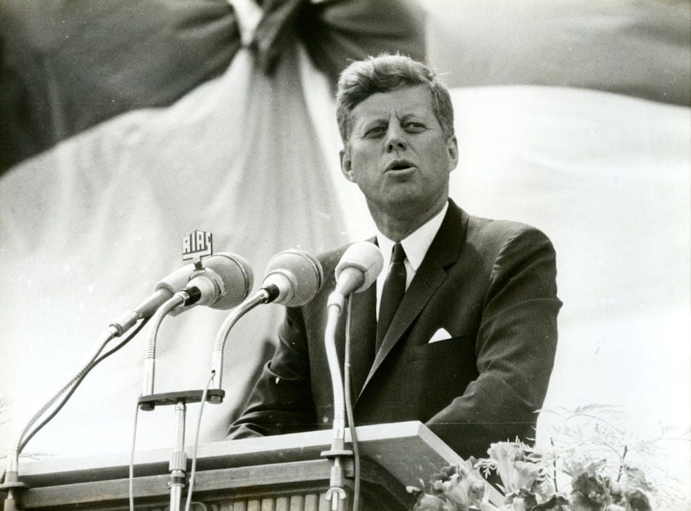 John F. Kennedy gave a speech at the building during a visit to Berlin in 1963 during the Cold War. Photo: dhm.de