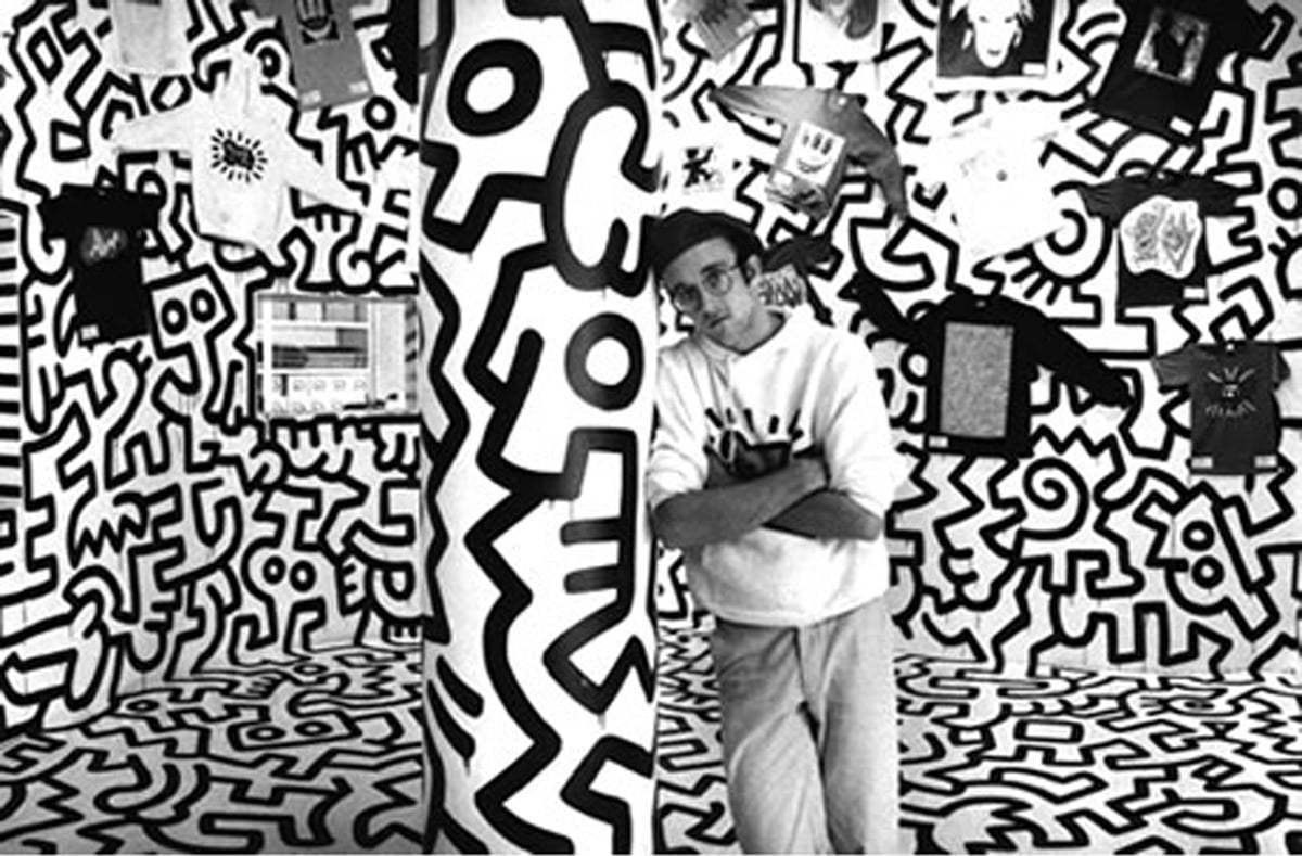 Keith Haring at the Pop Shop. Photo: Charles Dolfi-Michels.
