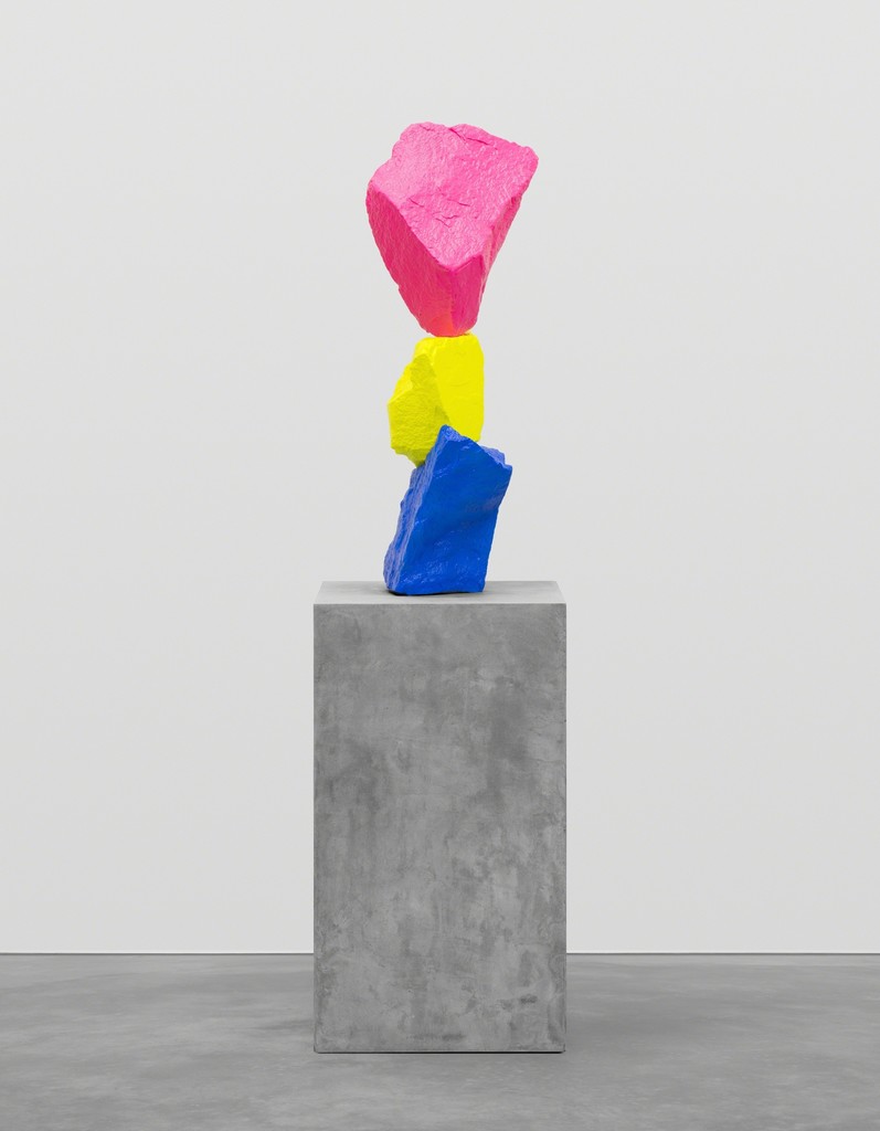 Ugo Rondinone, Blue yellow pink mountain (2015). Courtesy of the Swiss Institute.