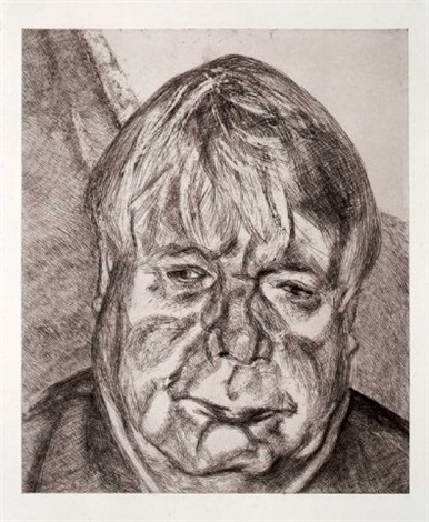 Lucian Freud <i> Donegal Man</i> (2007)<br> Photo: courtesy Acquavella Galleries