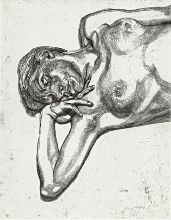 Lucian Freud, <i> Head and Shoulders of a Girl</i> (1990)<br> Photo: courtesy ARCHEUS / POST-MODERN