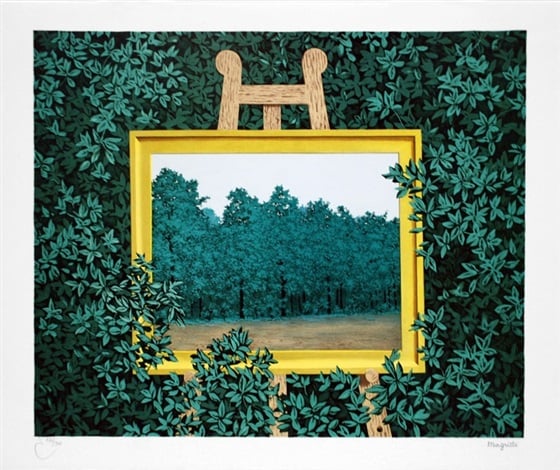 Réne Magritte<i>La Cascade (The Waterfall)</i> <br> Photo: courtesy Masterworks Fine Art Gallery