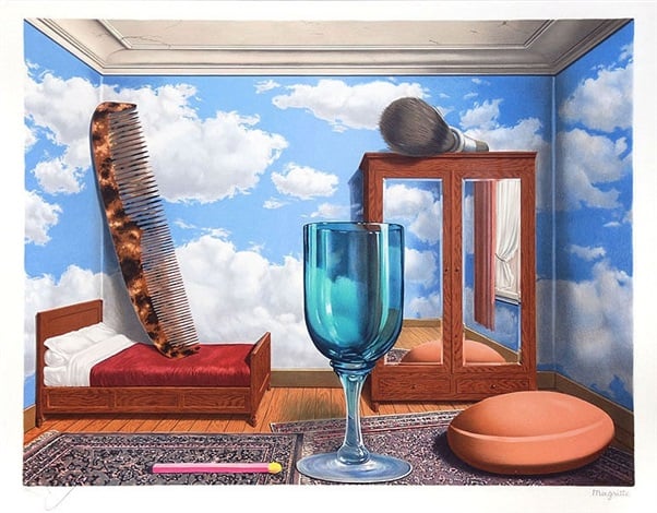 René Magritte <i>Les valeurs personelles (Personal Values)</i> <br> Photo: courtesy Masterworks Fine Art Gallery