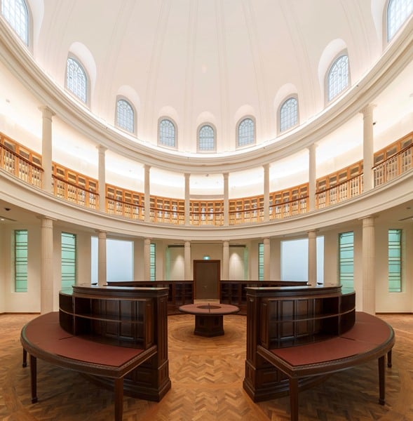The rotunda of the former law library.<br>Photo courtesy National Gallery of Singapore.
