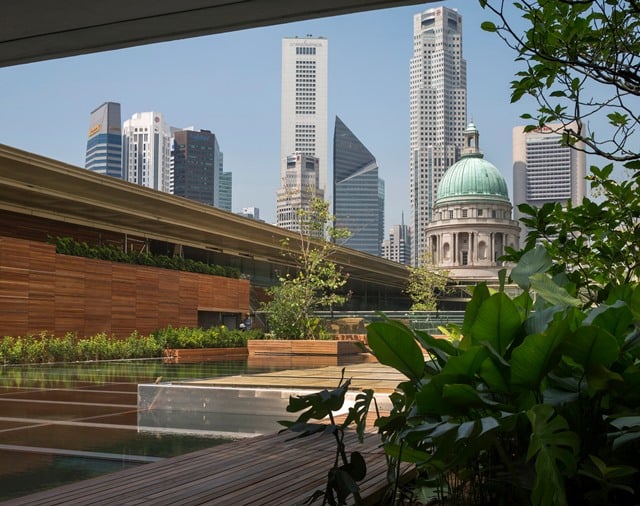Roof terrace.<br>Photo courtesy National Gallery Singapore.