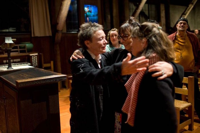 Laurie Anderson and Sophie Calle at the "wedding." Photo: Pamela Gentile/San Francisco Film Society via The San Francisco Chronicle