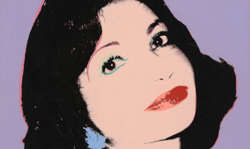 Andy Warhol, Farah Ashraf Pahlavi (Princess of Iran), (1977). Photo: The Andy Warhol Foundation for the Visual Arts Inc.; the Artists Rights Society, New York; DACS London.