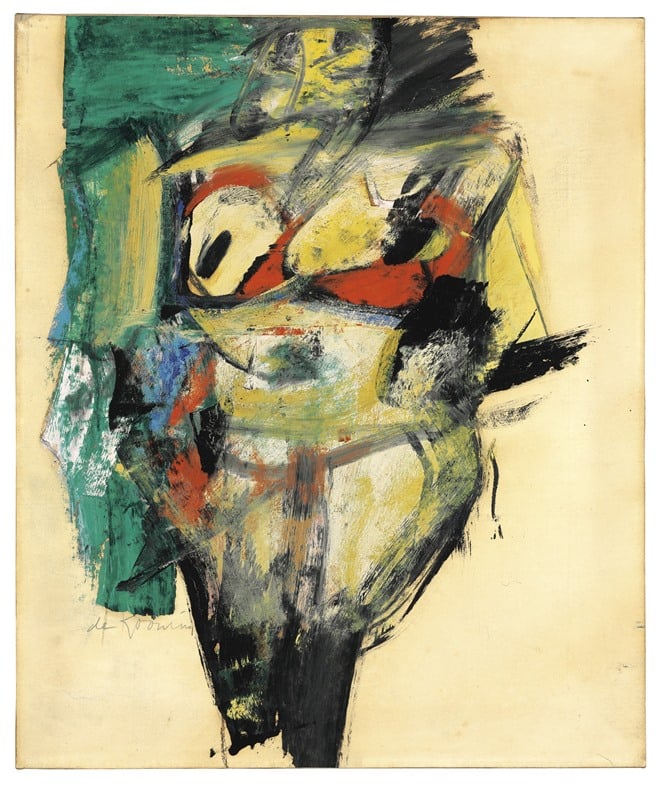 Willem de Kooning, Woman, 1952–53.Courtesy Christie's New York.