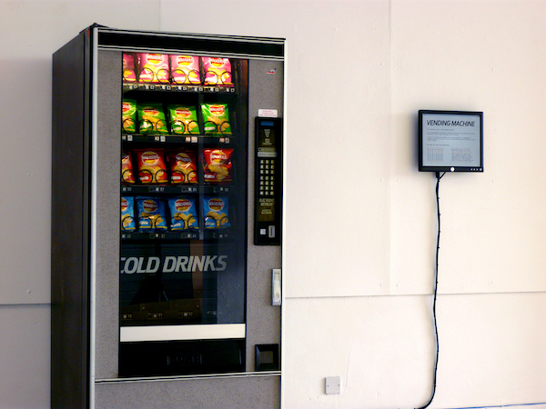 Ellie Harrison, Vending Machine (2009).<br>Photo: © Ellie Harrison.