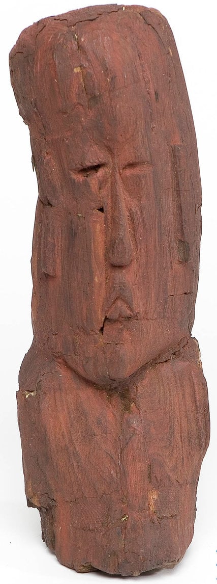 An authentic wooden Olmec statue Leonardo Patterson must return to Mexico. Photo: Bavarian State Office of Criminal Investigation.
