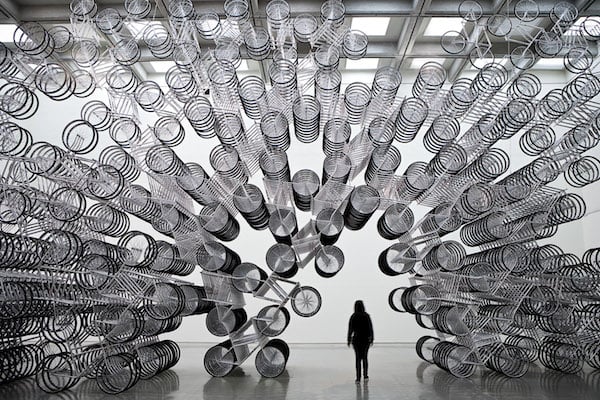 Ai Weiwei <i>Forever Bicycles</i> <br> Photo: courtesy of the National Gallery of Victoria