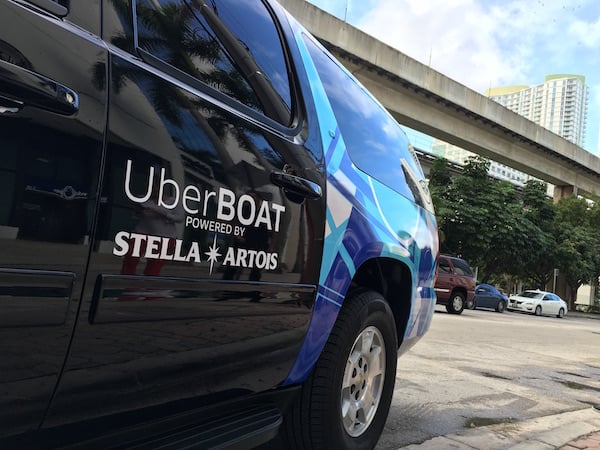 UberBOAT has a special fleet of cars. Photo: courtesy Uber.