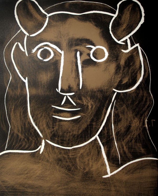 Pablo Picasso, Tête de Faune (Head of a Faun), 1962. Photo: courtesy Koller Auktion.