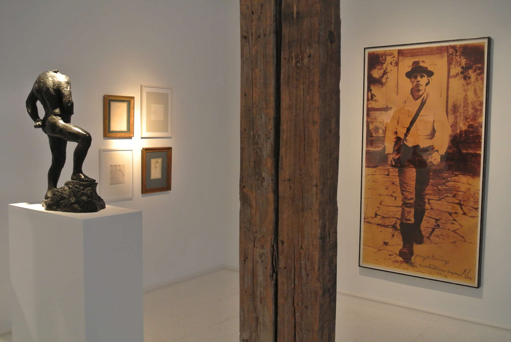 Installation view of "Rodin, Rilke, Beuys" at Akim Monet Side by Side Gallery <br>Photo: courtesy Akim Monet