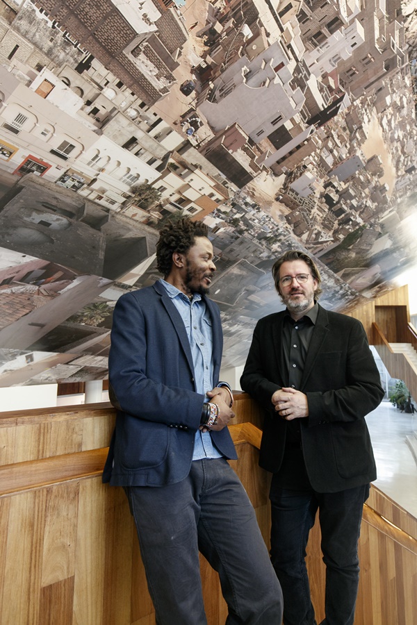 Rolex Arts Weekend at Centro Cultural del Bosque – Mexico, December 5, 2015. Congolese artist and photographer Sammy Baloji created an installation in the lobby of Teatro Julio Castillo. The event was accompanied by a conversation with his mentor Olafur Eliasson.