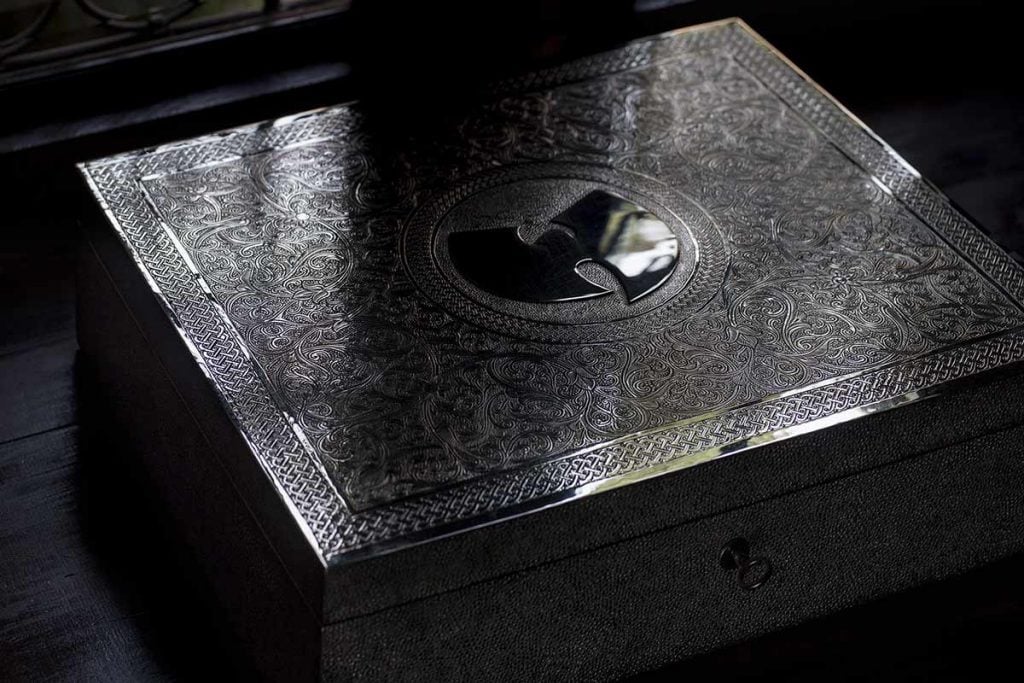The Wu-Tang Clan's one-of-a-kind album <em>Once Upon a Time in Shaolin</em>. Photo courtesy of Paddle8. 