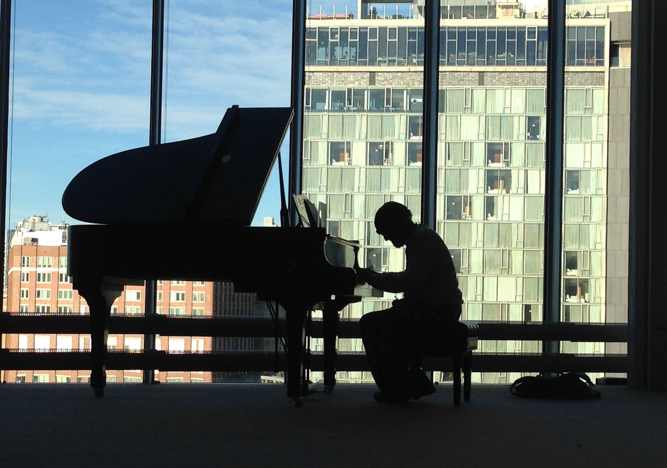 Cecil Taylor in rehearsal at the Whitney Museum, November 2015. Photo: courtesy the Whitney Museum of American Art. 