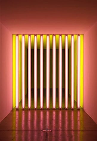 Dan Flavin untitled (to Barry, Mike, Chuck and Leonard),(1972–1975) Photo: courtesy Paula Cooper Gallery