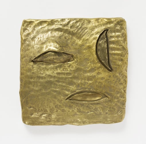 Erika Verzutti, <em>Star Without Makeup</em> (2015) at Alison Jacques Gallery was, the artist said "my first time showing bronze this gold"<br>Image: Courtesy Alison Jacques Gallery 