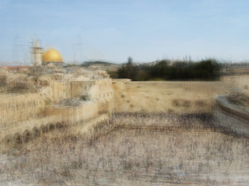 Corinne Vionnet, <em>Jerusalem</em> (2014), from the series "Photo Opportunities." Photo: courtesy Danzinger Gallery. 