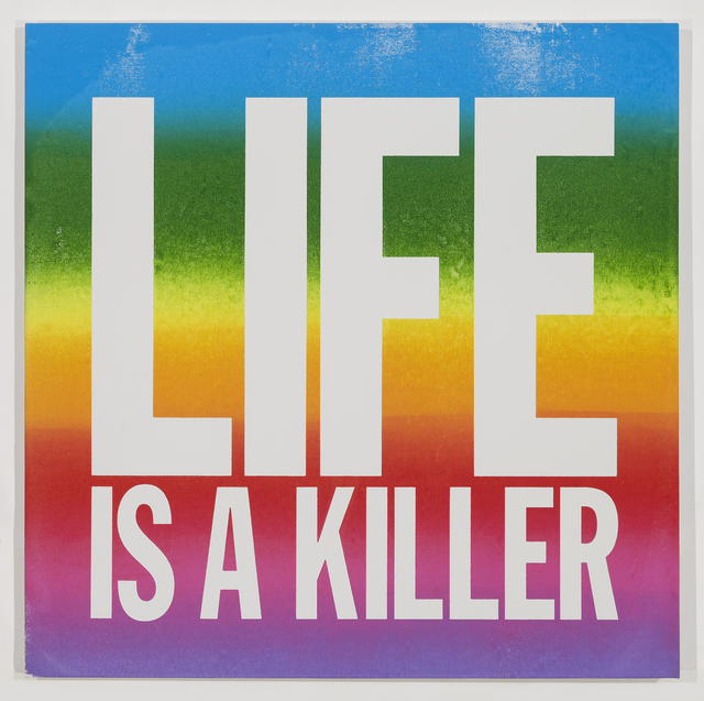 John Giorno, LIFE IS A KILLER (2015). Photo: Elizabeth Dee.