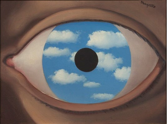 René Magritte, Le Faux Miroir (1928). Courtesy of DI DONNA.