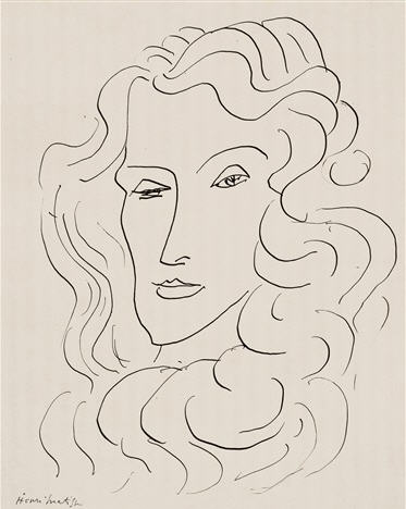 Henri Matisse, Portrait de Femme (1942). Courtesy of Hammer Galleries.
