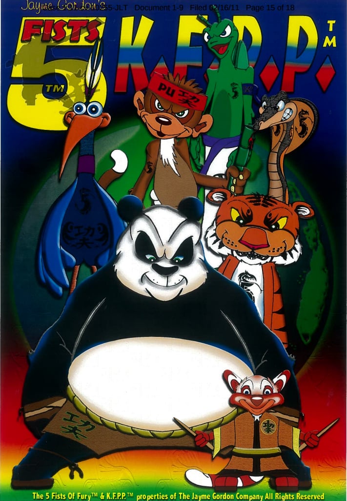 A "Kung Fu Panda Power" drawing by Jayme Gordon. Photo: Jayme Gordon.