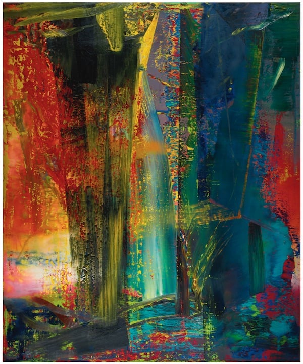 Gerhard Richter <i>Abstract image</i> (1986).  The artist’s most expensive work at auction, it sold for £30.38 million ($46.35 million) in 2015.  Photo courtesy of Sotheby’s London.  ” width=”600″ height=”719″ srcset=”https://news.artnet.com/app/news-upload/2015/12/richter.jpg 600w, https://news.artnet.com/app /news-upload/2015/12/richter-250×300.jpg 250w” sizes=”(max-width: 600px) 100vw, 600px”/></p>
<p id=