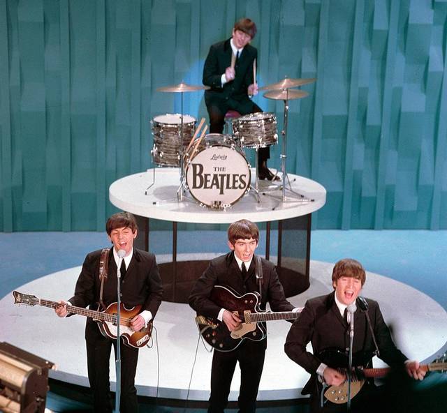 The drum kit was used to record several classic Beatles records. Photo: charlotteobserver.com