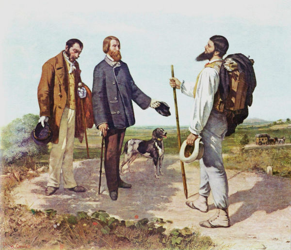 Gustave Courbet, <em>The Meeting (Bonjour Monsieur Courbet)</em> (1854)