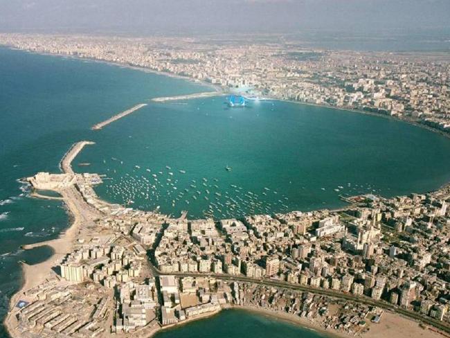 The bay of Alexandria, Egypt, the proposed location of the museum. Photo: news.com.au