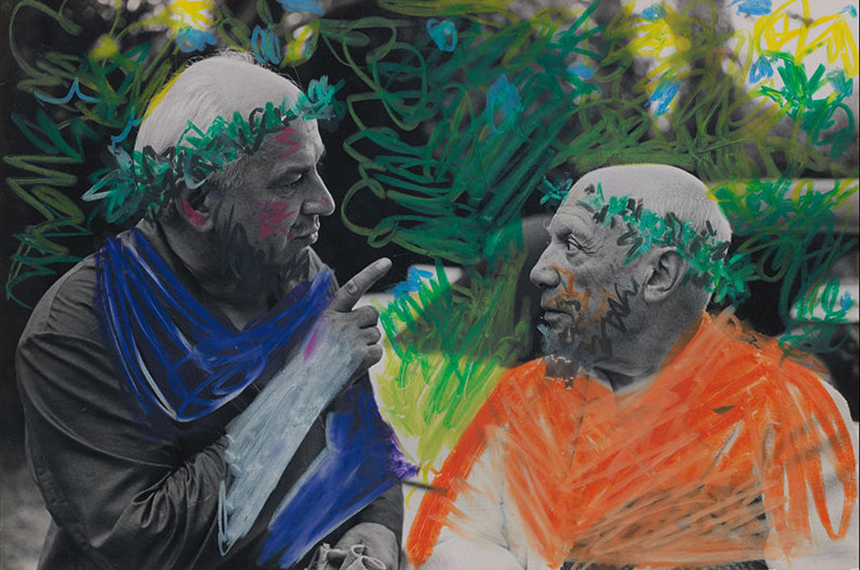 Pablo Picasso, Picasso et Jacques Couelle (1960), based on a photo by David Douglas Duncan. Photo: courtesy Sotheby's.
