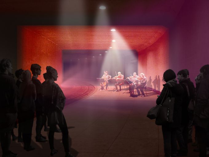 A rendering of a performance taking place at the Dupont Underground. Photo: courtesy Dupont Underground/Hunt Laudi Studio.