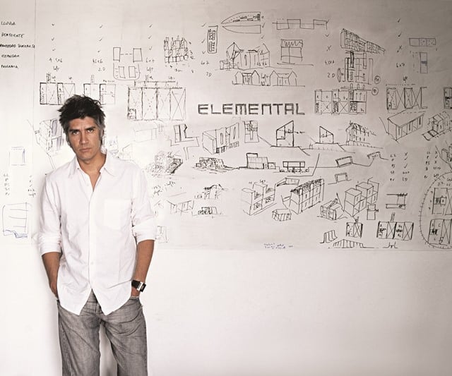 Alejandro Aravena. Photo: Cristobal Palma, courtesy Hyatt Foundation.