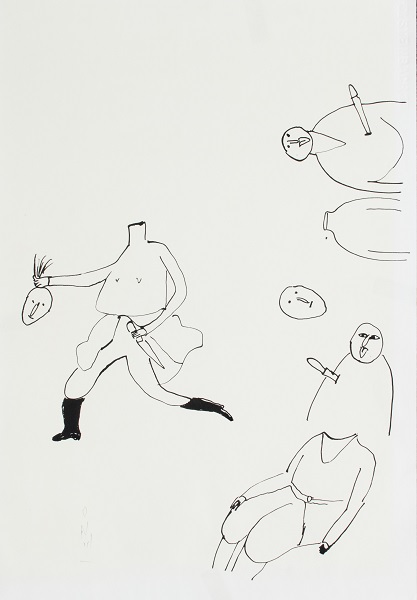 A drawing by Ardeshir Mohases included in the show. <br>Image: Courtesy of Total Arts Gallery Dubai.</br>