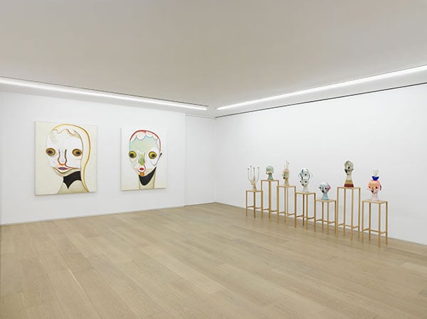 Izumi Kato, untitled works at Galerie Perrotin. Photo: Guillaume Ziccarelli, courtesy the artist and Galerie Perrotin. 