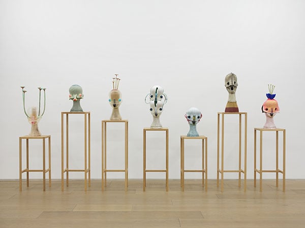 Izumi Kato, untitled sculptures at Galerie Perrotin. Photo: Guillaume Ziccarelli, courtesy the artist and Galerie Perrotin.