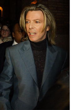 David Bowie arrives for the 11th Annual Tibet House Benefit Concert February 26, 2001 at Carnegie Hall in New York City. Photo: George De Sota/Newsmakers.