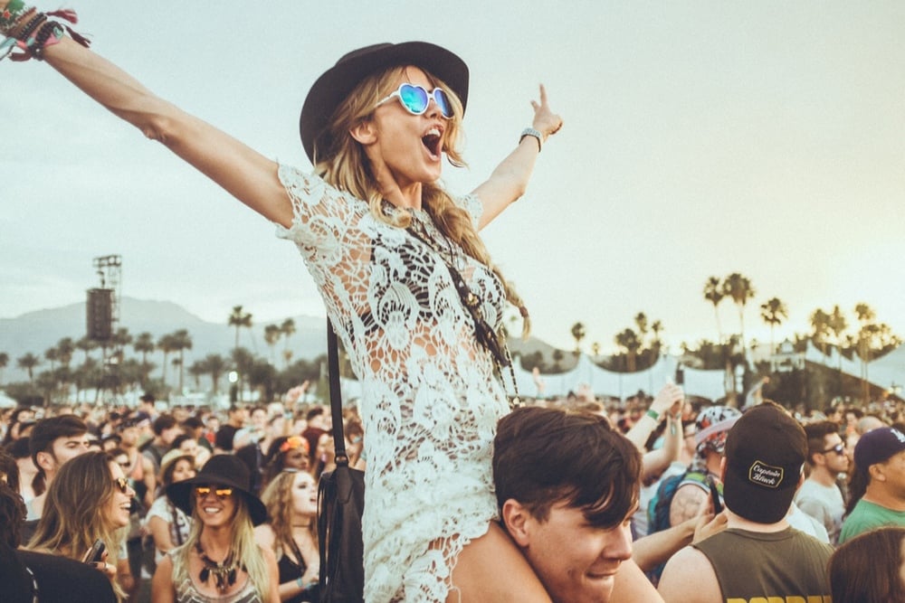 A scene from Coachella. Photo: Bisous.