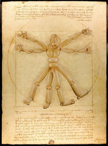 Airigami, after Leonardo da Vinci's <em>Vitruvian Man</em>. Photo: courtesy Airigami. 