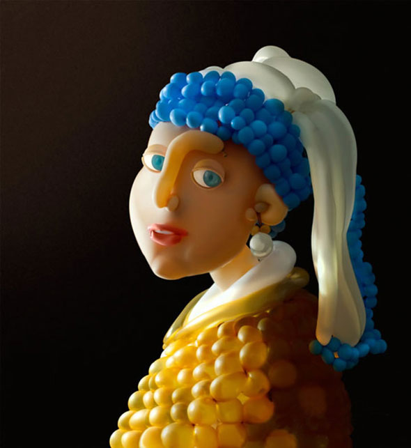 Airigami, after Johannes Vermeer's <em>Girl with a Pearl Earring</em>. Photo: courtesy Airigami. 