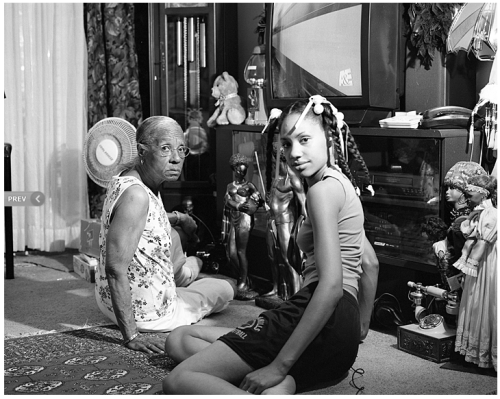 LaToya Ruby Frazier, Grandma Ruby and Me (2005).Image: courtesy of the Brooklyn Museum