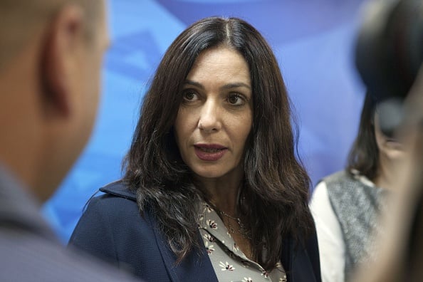Israeli culture minister Miri Regev has been accused of trying to censor government critics. Photo DAN BALILTY/AFP/Getty Images.