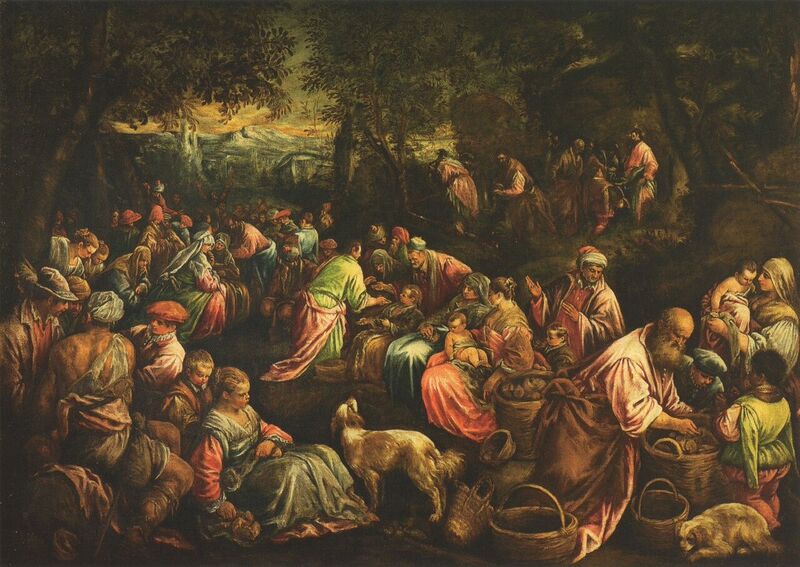 Jacopo Bassano, Miracle of the Loaves and Fishes. Photo: courtesy Robert Simon Fine Art and Otto Naumann Ltd. 