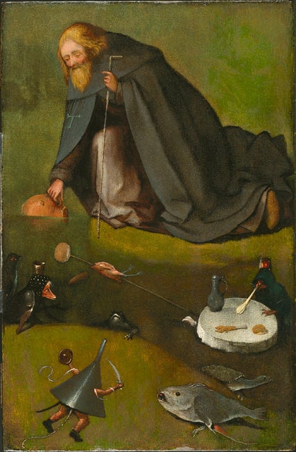 Hieronymus Bosch, The Temptation of St. Anthony. Photo: Rik Klein Gotink/Image processing by Robert G. Erdmann for the Bosch Research and Conservation Project.
