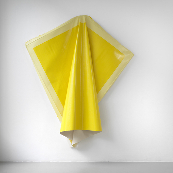 Ángela de la Cruz, Deflated Yellow (2010).<br>Photo: Courtesy Lisson Gallery.